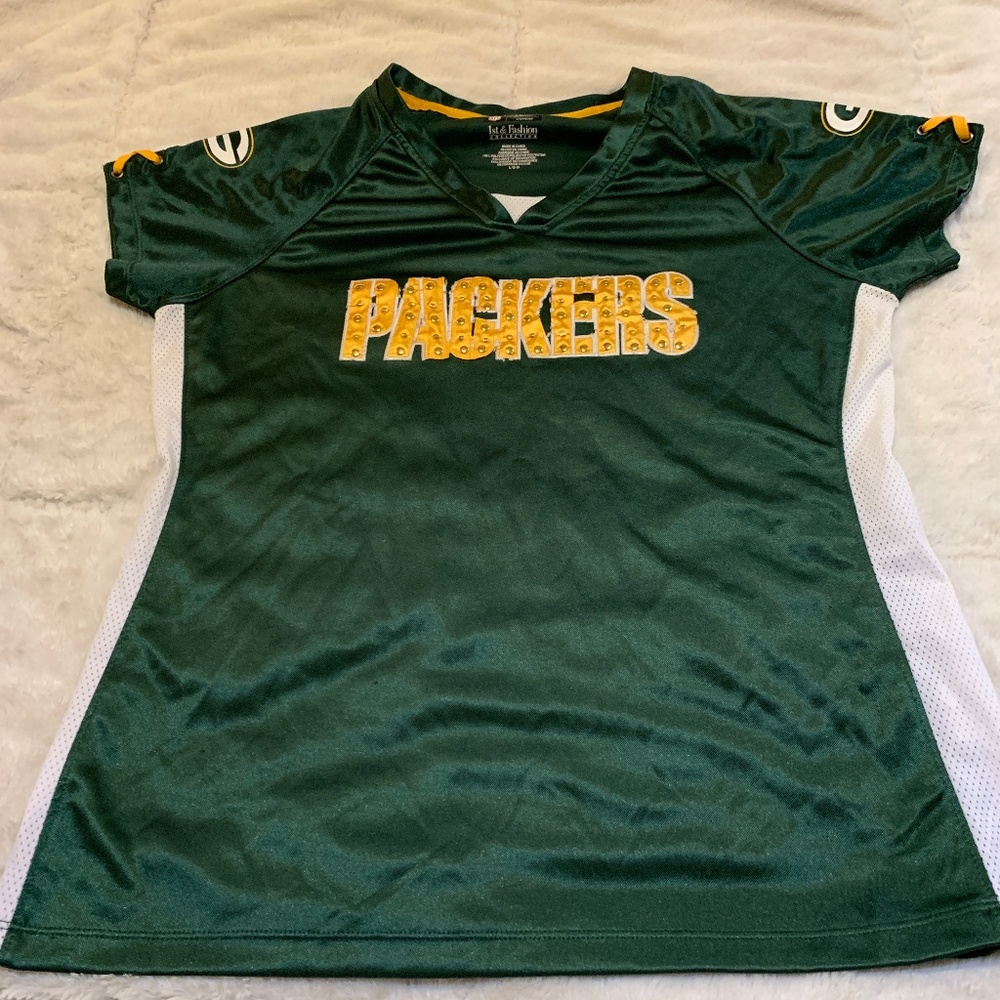Green Bay Packers Jersey w/Rhinestones